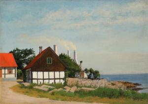 SCHOU Peter Johan 1863-1934,View from Bornholm,1932,Bruun Rasmussen DK 2021-08-09