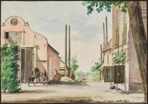 SCHOUMAN Aert 1710-1792,The Hague A Stable Yard,Sotheby's GB 2023-07-06