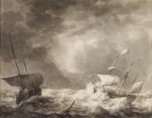 SCHOUMAN Martinus 1770-1848,Breda Storm at sea,Sotheby's GB 2021-03-24