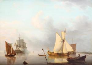 SCHOUMAN Martinus 1770-1848,Shipping near the coast,1816,Venduehuis NL 2021-11-21