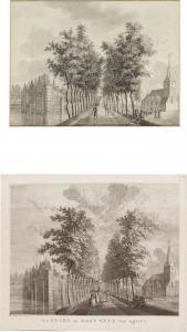 SCHOUTEN Hermanus Petrus 1747-1822,Castle and village of Spijk,Sotheby's GB 2021-03-24
