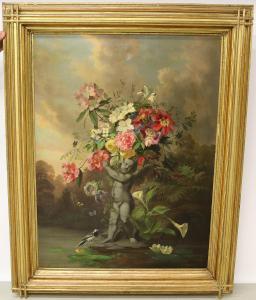 SCHRÖDER Theodor 1800-1800,Putto mit Blumen in Landschaft,Palais Dorotheum AT 2023-06-21
