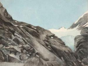 SCHRADER Frantz 1844-1924,Les Dolomites. La cima della Madona.,Damien Leclere FR 2009-12-19