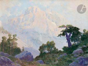 SCHRADER Frantz 1844-1924,Vallon de Fon Blanca (Région de Mont-Perdu),1911,Ader FR 2024-02-16