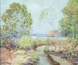 SCHRAM abraham john 1891-1951,MEADOW STREAM IN AUTUMN,1928,Sloans & Kenyon US 2013-02-16