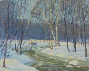 SCHRAM abraham john 1891-1951,Snowy landscape,John Moran Auctioneers US 2021-11-16