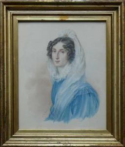 Schramm Johann Heinrich 1810-1865,Portrait der Gräfin Fargotsch,1834,Geble DE 2017-10-14