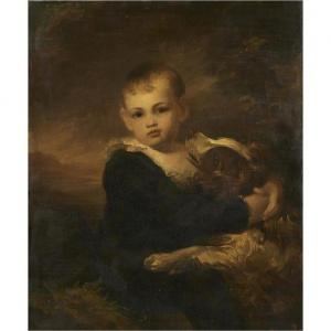SCHRAMM Victor 1865-1929,Young Boy with Dog,Clars Auction Gallery US 2021-06-20