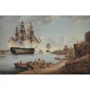 SCHRANZ Anton 1769-1839,HMS Caledonia in Mahon,Dreweatts GB 2018-07-18