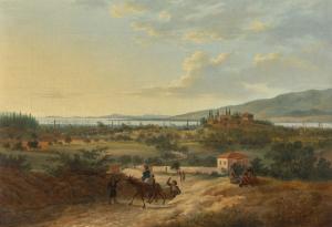 SCHRANZ Anton II 1801-1864,ON THE ROAD FROM SMYRNA TO BOUDJA,Sotheby's GB 2020-04-07