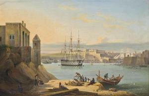 Schranz Giovanni Jean 1794-1882,The flagship,Christie's GB 2014-11-12