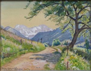 SCHRAUDOLPH Robert 1887-1978,Landschaft bei Sonthofen mit Weg,Georg Rehm DE 2022-07-14