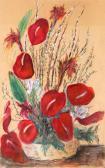 SCHRECK Michael 1901-1999,Anthurium Flower Basket,Ro Gallery US 2020-02-05