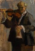 SCHRETER Sigmund 1896-1977,Autoportrait au violon,Millon & Associés FR 2023-05-31