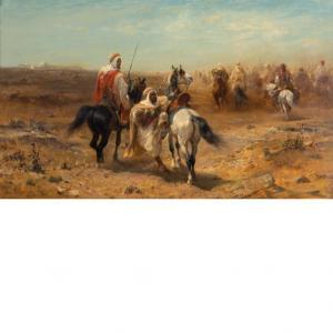 SCHREYER Adolf 1828-1899,Arab Horsemen,William Doyle US 2011-05-25