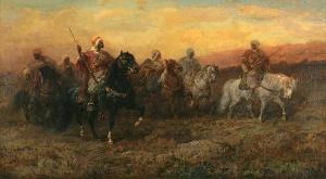 SCHREYER Adolf 1828-1899,Bedouin riders,Bonhams GB 2009-05-11