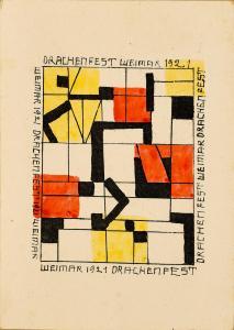 SCHREYER Lothar 1886-1966,DRACHENFEST WEIMAR,1921,Deutscher and Hackett AU 2023-12-12