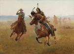 SCHREYVOGEL Charles 1861-1912,A Close Call,Scottsdale Art Auction US 2021-04-09
