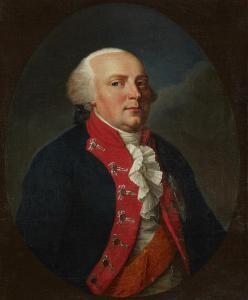 SCHRODER Johann Heinrich,Oval Portrait of King Frederick WIlliam II of Prus,Lempertz 2022-05-07