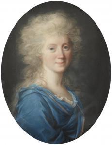 SCHRODER Johann Heinrich,Portrait of Friederike Eleonore Sophie von Kalb,Lempertz 2022-05-07