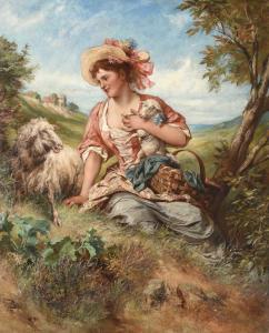 SCHRODL Norbert 1842-1912,The Fanciful Shepherdess,1896,Tennant's GB 2022-03-19