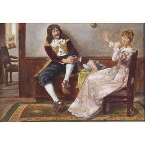 SCHROEDER Albert 1900-1900,Cavalier courting,Ripley Auctions US 2019-12-14