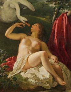 SCHROTZBERG Franz 1811-1889,Leda and the swan,1839,im Kinsky Auktionshaus AT 2021-12-14