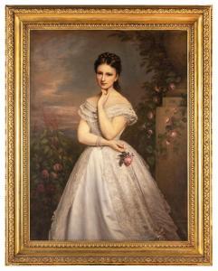 SCHROTZBERG Franz 1811-1889,Ritratto della contessa Luisa Sigray Asinari,1869,Wannenes Art Auctions 2021-11-26