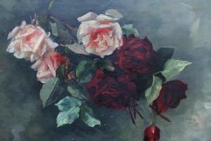 SCHUBERG Clara 1862-1941,Still life roses,Golding Young & Mawer GB 2015-11-04