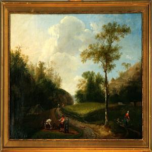 SCHUBERT H.V 1700-1700,Landscape with working peasants,1782,Bruun Rasmussen DK 2008-04-28