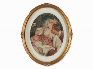 SCHUBERT Hugo 1874-1913,Loving Couple with Sheep,1900,Auctionata DE 2016-05-30