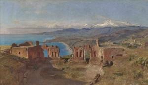 SCHUBRING Richard 1853-1902,Das Teatro Greco in Taormina,Neumeister DE 2019-03-20