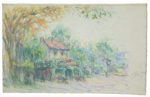 SCHUFFENECKER Claude Emile 1851-1934,Paysage,1890,Christie's GB 2023-10-25