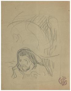 SCHUFFENECKER Claude Emile 1851-1934,Portrait de Paul Gauguin,1895,Christie's GB 2023-10-25