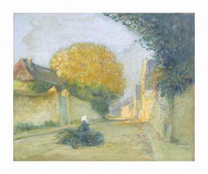 SCHUFFENECKER Claude Emile 1851-1934,Rue à Meudon,1890,Christie's GB 2017-06-28
