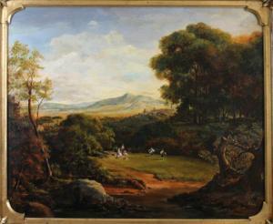 SCHULE,Romantic landscape with staffage,Meissner Neumann CZ 2007-09-22