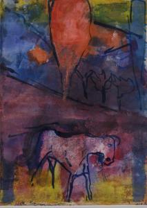 SCHULER Jean 1912-1984,Paysage au cheval,DAWO Auktionen DE 2022-12-10
