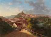 SCHULLER Ludwig Friedrich 1826-1906,View over the Old Town of Sighișoara with the ,Palais Dorotheum 2017-03-08