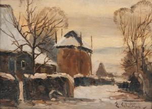 SCHULMAN David 1881-1966,Winter in Laren,Venduehuis NL 2024-02-28