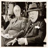SCHULMAN Sam,Press photograph of Churchill og Roosevelt at the ,1943,Bruun Rasmussen DK 2013-06-03