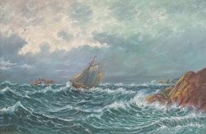 Schulstag A 1900-1900,Sailing Boat on a choppy sea,Bonhams GB 2006-02-20