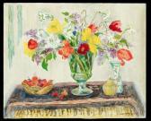 SCHULTE Antoinette 1897-1981,Still Life of Flowers in a Glass Vase,New Orleans Auction US 2014-12-06