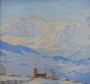 SCHULTE NOELLE Ernst 1900,Winter in den Bergen,1930,Mehlis DE 2020-11-17