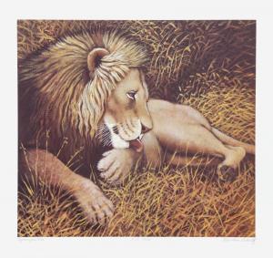 SCHULTZ Caroline 1936-2004,Ngorongoro Lion,1980,Ro Gallery US 2019-03-28