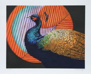 SCHULTZ Caroline 1936-2004,Peacock,1980,Ro Gallery US 2023-09-14