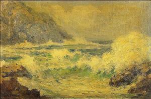 SCHULTZ George M. 1869-1934,The Surf,Susanin's US 2017-05-24