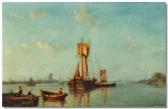 SCHULTZ J.F,Dutch estuary, 
figures loading tulips,Gilding's GB 2011-02-01