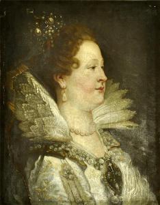 SCHULTZ Karl L 1880,Portrait der Königin Maria von Frankreich nach Rub,Reiner Dannenberg 2011-03-25