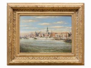SCHULTZ RIGA Emil 1872,Cityscape of Riga,1910,Auctionata DE 2017-01-16