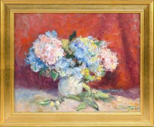 SCHULTZ William J 1919-2005,Floral still life.,Eldred's US 2020-04-02